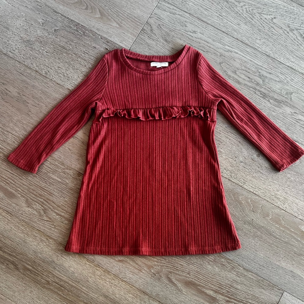 New Grayson Collective for Target Ribbed Ruffle Dress 2T - Picture 2 of 8